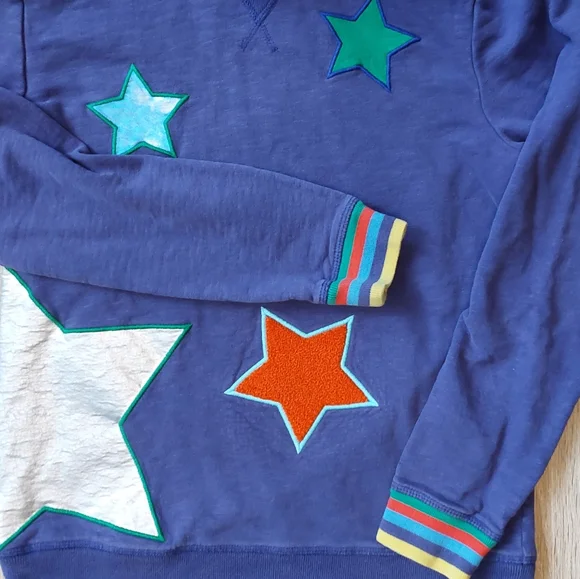 Mini Boden guc star 🌟 sweatshirt hoodie 11-12 years - Picture 4 of 15